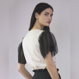 Designer - Ampersand Heart Puff Sleeve Tee